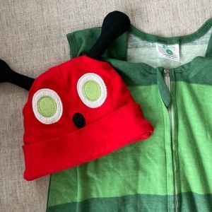 Sleep sack and hat - caterpillar costume!